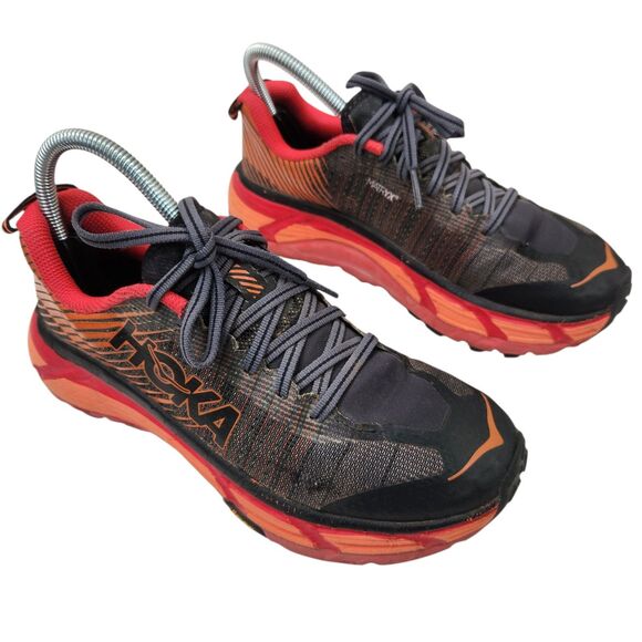 Hoka One One Womens Evo Mafate 2 Low Top Matryx Vibram Sole Lace Up Sneakers 6.5 - Picture 2 of 7